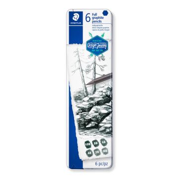 Staedtler Mars Lumograph pure graphite 100G Set of 6