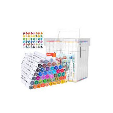 Deli 48-Color Sketch Marker Set - 70801-48