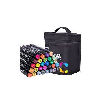 Deli 30-Color Sketch Marker Set - 70806-30