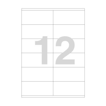 Agipa 12 Labels 105 X 48mm A4