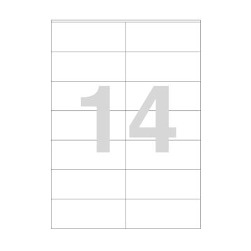 Agipa 14 Labels 105 X 42mm A4
