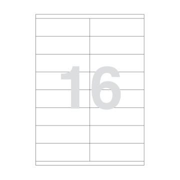 Agipa 16 Labels 105 X 35mm A4