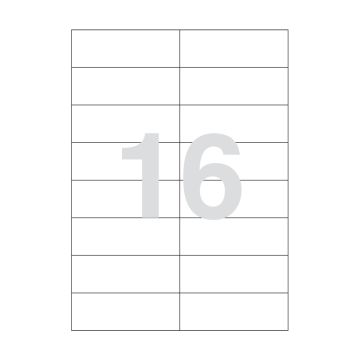 Agipa 16 Labels 105 X 37mm A4