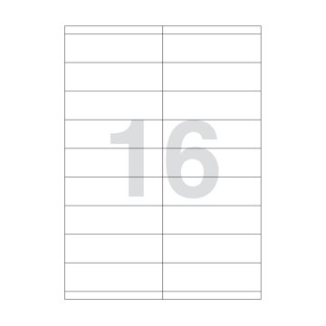 Agipa 16 Labels 105 X 35mm A4