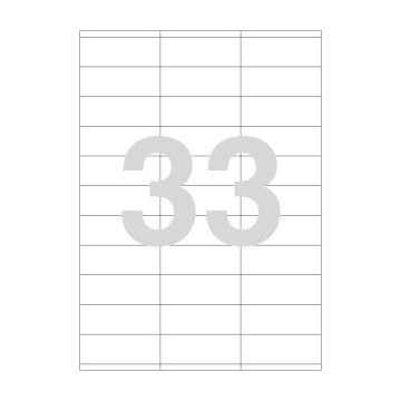 Agipa 33 Labels 70 X 25mm A4
