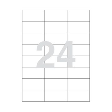 Agipa Clear Laser 24 Labels 70x37mm