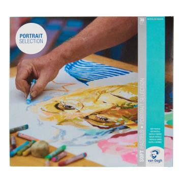 Soft pastel portrait selection set of 36 colours - Van Gogh