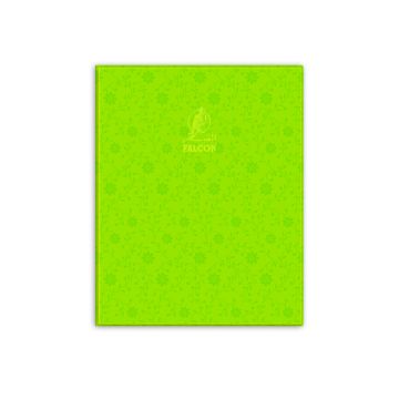 Single Line Book 9x7" Transparent Green 100/S PVC Falcon