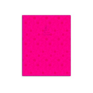 Single Line Book 9x7" Transparent Pink 100/S PVC Falcon