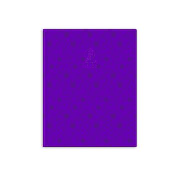 Single Line Book 9x7" Transparent Purple 100/S PVC Falcon