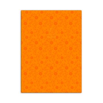 Single Line Book A4 Transparent Orange 60/S PCV Falcon