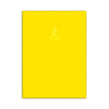 Single Line Book A4 Transparent Yellow 100/S PVC Falcon