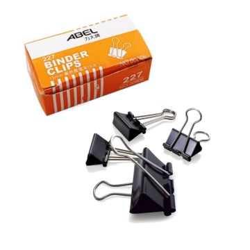 Binder Clip 12pc 5/8" 15mm Abel - 00806