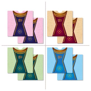 Al Fakhama Set of 8 Eid Greeting Envelope - Mini Mubkhar Design 2023