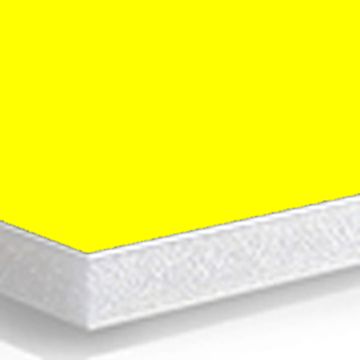 Foam  board 100x70cm yellow 5mm