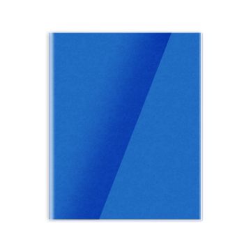Single Line Book 10x8" Transparent Blue 60/S PVC Falcon
