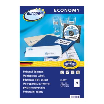 Laser Label 70x37mm 100S Avery - ELA011