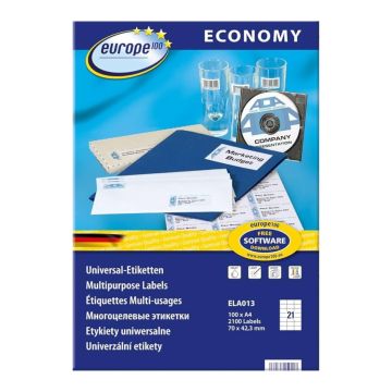 Laser Label 70x42.3mm 100S Avery ELA013