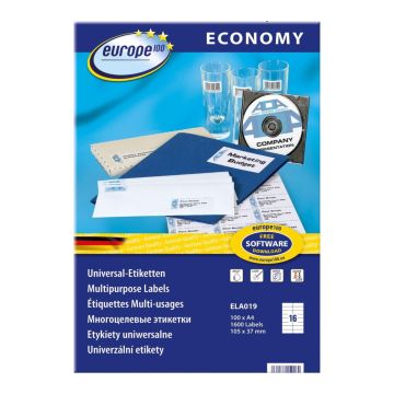 Laser Label 105x37mm 100S Avery ELA019