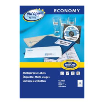 Laser Label 105x48mm 100S Avery ELA021