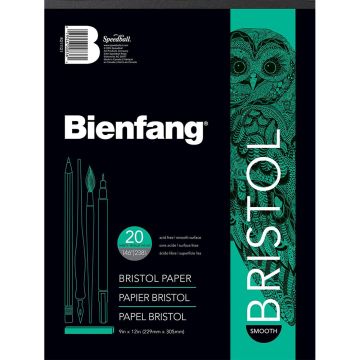Bienfang 527K Bristol Board Drawing Paper Pad 9"x 12"