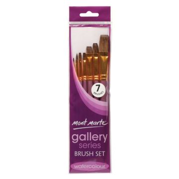 Mont Marte Gallery Series Brush Set Watercolour 7pc - 26