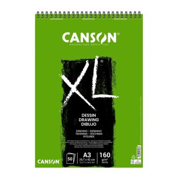 Canson XL A3 Drawing paper pad 160g