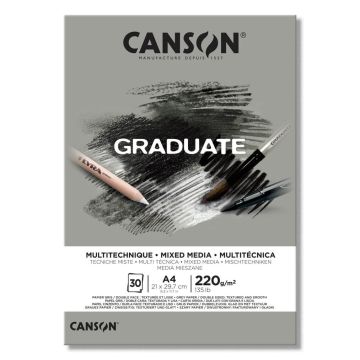 Canson Graduate Gray Mixed Media 220 gsm A4