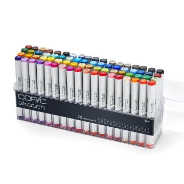 Copic Sketch Markers set of 72 - Set A
