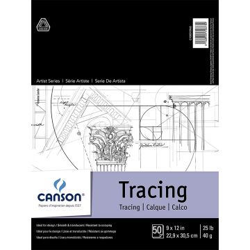 Canson Foundation Tracing Paper Pad 9" x 11" - 100510960