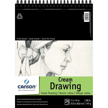 Canson Artist Series Cream Drawing Pad 11" x 14" - 100510974