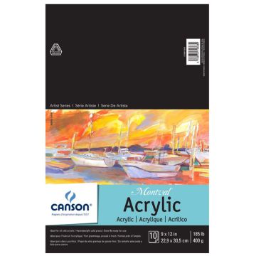 Canson Artist Series Montval Acrylic Pad 9" x 11" - 100511035