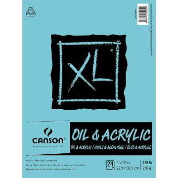 Canson XL Oil & Acrylic Pads, 9" x 12"
