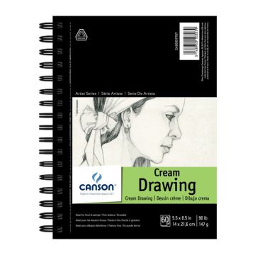 Canson Artist Series Cream Drawing Pad, A5