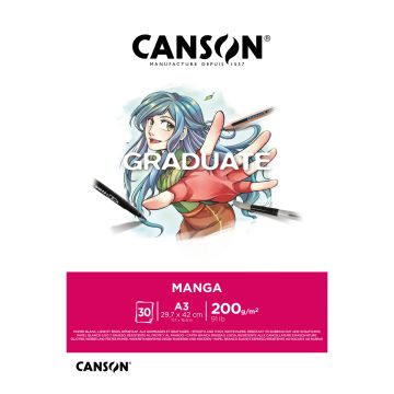 Canson Graduate Manga Pad A3 30 Sheets Smooth 200g - 31250P031