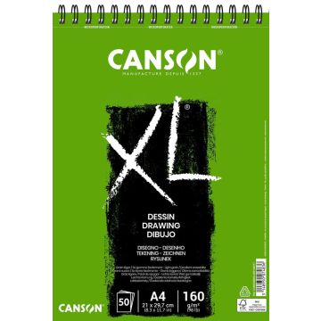 Canson XL Drawing - 50 Sheets - 160 GSM - A4 - C400039088