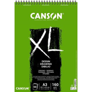 Canson XL A3 Drawing paper pad 160g