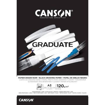 Canson Graduate Black Drawing Pad A3 - 400110387