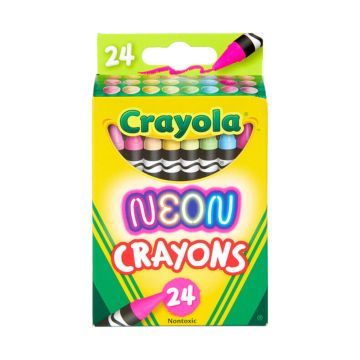 Crayola Neon Crayon Set of 24