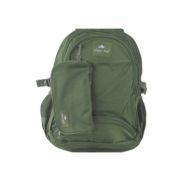 School Backpack 18" Green - Glossy Bird