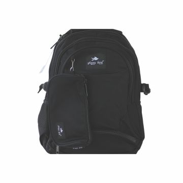 School Backpack 18" Black - Glossy Bird