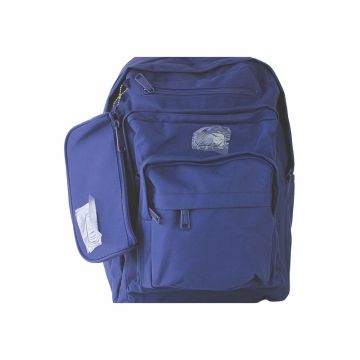 School Backpack 16" Plain Style G - Glossy Bird