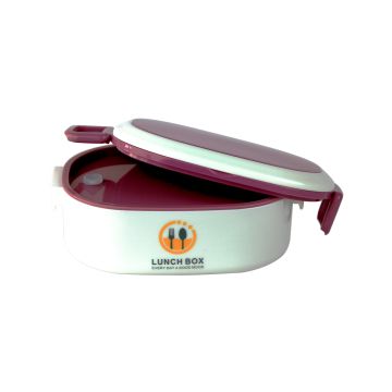 Lunch Box With Container 2022 White with Red