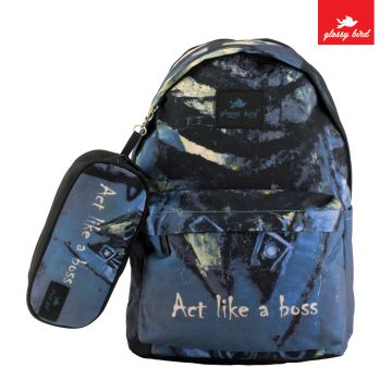 Backpack Glossy Bird Blue 2093