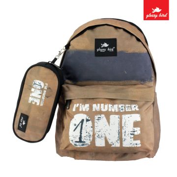 Backpack Glossy Bird Blue 2093