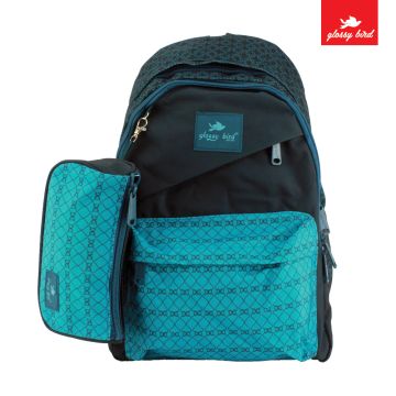 Backpack Glossy Bird Blue 2098