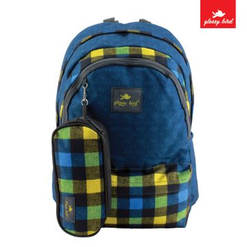 Backpack Glossy Bird Blue 2103