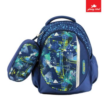 Backpack Glossy Bird Blue 2109