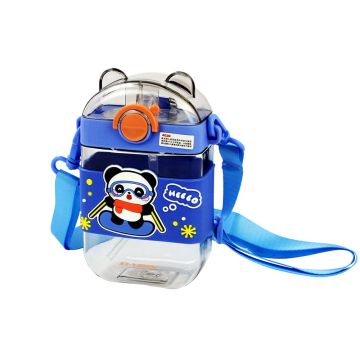 Water Bottle Cute Design ST-YIBEN - Blue 470 ML