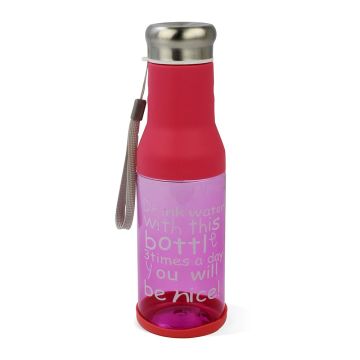 Water Bottle 2023 design Pink 650 ML 128-4